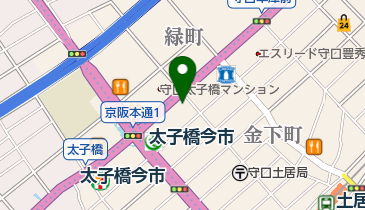柏原牛乳店の地図画像