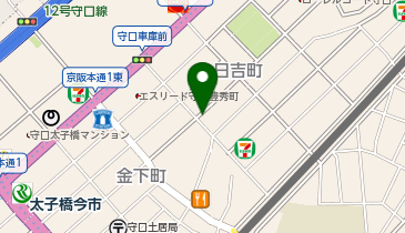 ぽぱいクリーニングの地図画像