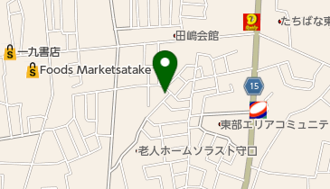 丸八クリーニングの地図画像