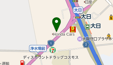 ワールドピープル守口の地図画像