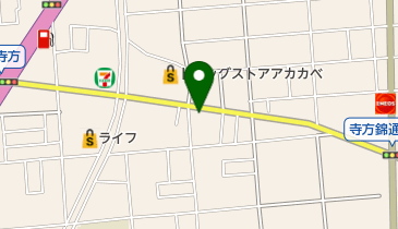 アオバ薬品店の地図画像
