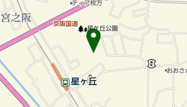 星ヶ丘洋裁学校の地図画像