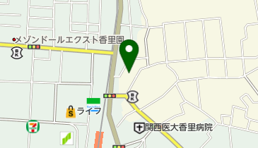 ミュージックスタジオエヌズ香里園店の地図画像