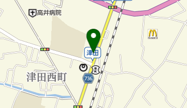 植田靴店の地図画像