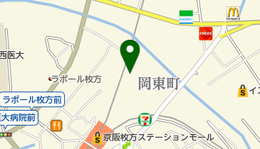 京阪電鉄労働組合枚方支部の地図画像