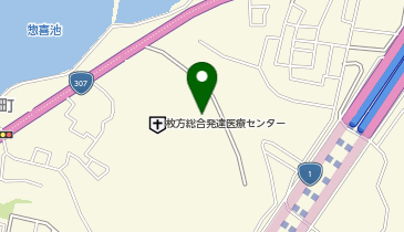 枚方療育園の地図画像