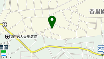 香里ロイヤルアーバンの地図画像