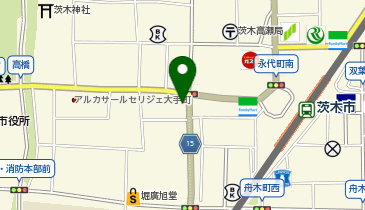 ウラノマッサージ茨木あんま指圧鍼治療院こめだの地図画像