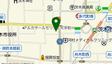 茨木市剣道協会の地図画像