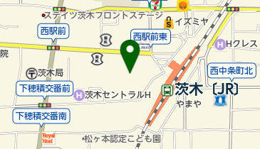 茨木中央スイミングスクールの地図画像