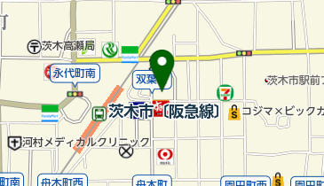 住友生命保険相互会社 茨木支社 業務用の地図画像