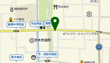 古美術茨木の地図画像
