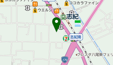 弓削会館の地図画像