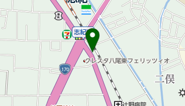 ワタナベ動物病院の地図画像