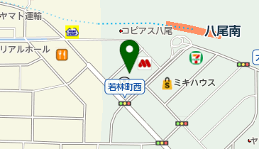 ライフ八尾南薬局の地図画像