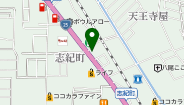 志紀理容の地図画像