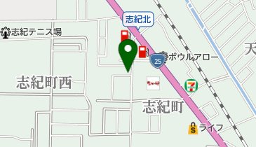 理容ショウノの地図画像
