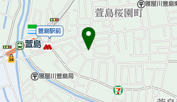 本涌寺の地図画像