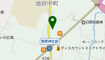 菅原神社の地図画像