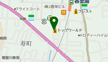 トップワールド 本部の地図画像