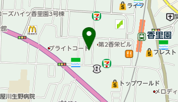 ヘアーズベリー香里園店の地図画像