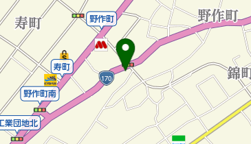 野作町自治会館の地図画像