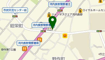 エステティックサロン・女粧山野愛子どろんこ美容の地図画像