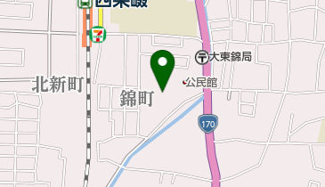 グリーンボックスミヤガワの地図画像