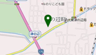 津の辺公民館の地図画像