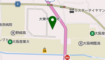 大東市立 市民体育館の地図画像