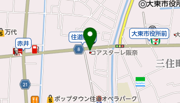 富国生命保険相互会社大東営業所の地図画像