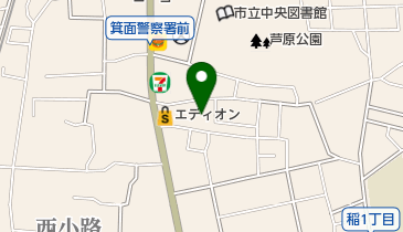 勝尾寺焼窯元ギャラリーみのお陶庵の地図画像