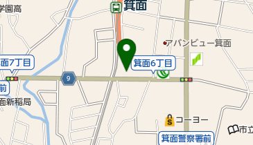 壷天箕面店の地図画像