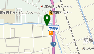 柏原市役所 自立支援センターの地図画像