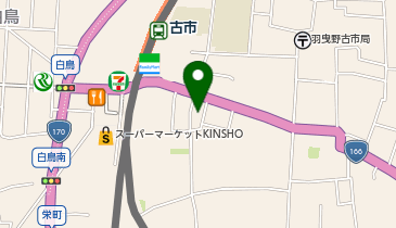 古市温泉の地図画像