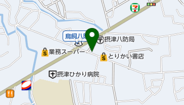 岡川衣料品店の地図画像