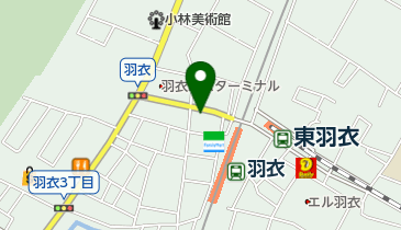 北京羽衣店の地図画像