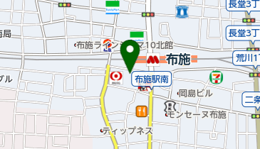 クローバー化粧品店の地図画像