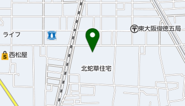 東大阪市立 長瀬青少年運動広場の地図画像