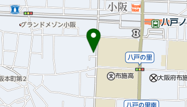 フットサル小阪の地図画像