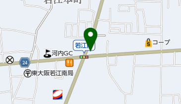 マージャンクラブ松尾の地図画像