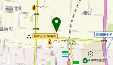 Bene四條畷店の地図画像