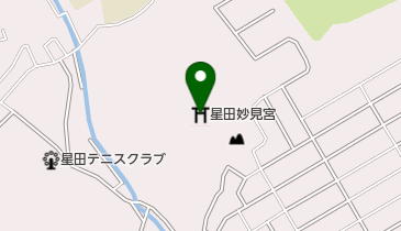 星田妙見宮の地図画像