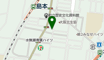 島本キリスト福音教会の地図画像