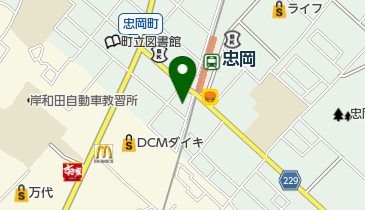 萬野時計店の地図画像