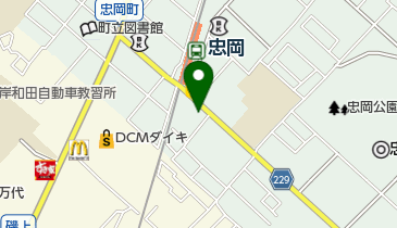 大吉忠岡店の地図画像