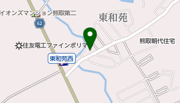 熊取動物病院の地図画像