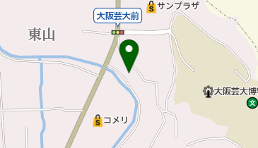 ハスラー10大阪芸術大学前の地図画像