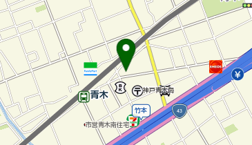 磯辺ふとん店の地図画像