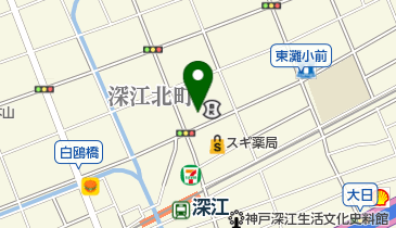 シンコー電気深江店の地図画像